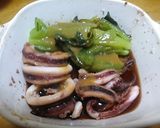レンジで簡単☆いか酒蒸しと小松菜の酢みそ作り方4写真