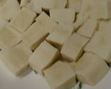 高野豆腐とほうれん草の肉味噌あん炒め作り方5写真
