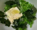 わさび菜と豆腐の和え物作り方1写真