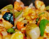 鶏むね肉と野菜の黒酢あん作り方3写真