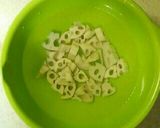 超簡単花粉症にれんこんと鶏ももレモン炒め作り方2写真