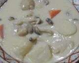 簡単！鶏むね肉とキノコのクリームシチュー作り方13写真