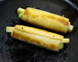 お弁当に♪油揚げのオクラチーズ巻き作り方5写真