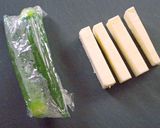 お弁当に♪油揚げのオクラチーズ巻き作り方2写真