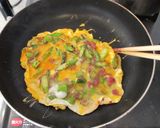 アスパラとコンビーフのチーズオムレット作り方5写真