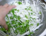 シャキシャキ大根と豚肉の炒め物作り方1写真