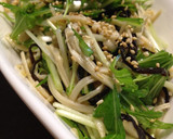 簡単スグ♪ 水菜とえのきの塩昆布サラダ作り方3写真
