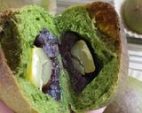 栗入り抹茶アンパン作り方6写真