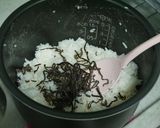 塩昆布と炒りたまごの炊き込みご飯風♪作り方1写真