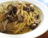 しめじのあごだしガーリックスープパスタ作り方6写真