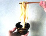 ハンガーを活かして作る手延べうどん作り方18写真