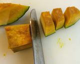 時短☆お弁当にほっくり美味しい南瓜の甘煮作り方1写真