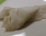 簡単！レンジ白身魚酒蒸し梅肉タレを添えて作り方5写真