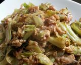 ご飯が進む！鶏肉とキャベツと卵の野菜炒め作り方8写真