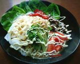 マルちゃん正麺ごまだれ冷し中華+新タマ♪作り方4写真
