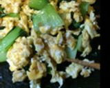 チンゲン菜と卵の簡単炒め作り方5写真