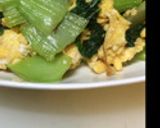 チンゲン菜と卵の簡単炒め作り方6写真