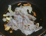 イカゲソとキャベツのペペロンチーノ作り方5写真