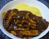 残り物のビーフシチューonオムライス作り方5写真