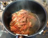 本格エビとトマトのパスタ　アメリケーヌ風作り方6写真