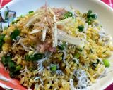 【石橋】釜あげしらすの葱チャーハン！作り方5写真