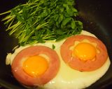 スパイシーあらびきソーセージエッグ作り方4写真
