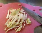 白菜とレタスの梅和えサラダ作り方1写真