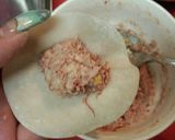 コンビーフとコンビニのポテサラで揚げ餃子作り方5写真