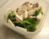レンジで！エリンギとピーマンの旨塩ナムル作り方1写真