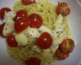 トマトとモッツァレラチーズの冷製パスタ作り方4写真