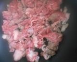 茹でたタケノコと牛細切れ肉の炒め物作り方8写真