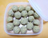 糖質オフお菓子♪おから黒胡麻きな粉ボール作り方5写真