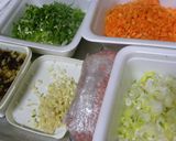 たっぷり野菜の麻婆豆腐作り方1写真