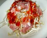 レンジで５分！豚肉と野菜の激辛蒸し作り方2写真