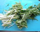 水菜と竹輪とトマトの和サラダ♪作り方1写真
