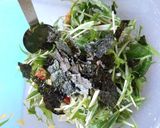 水菜と竹輪とトマトの和サラダ♪作り方5写真