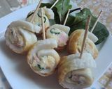 残ったポテトサラダで!ちくわのお花畑巻き作り方3写真