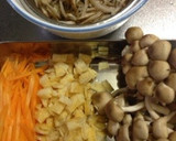 鶏だしでしめじの炊き込み御飯作り方2写真