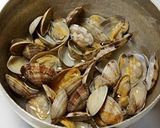 春味♪あさりと三つ葉の出汁巻き玉子作り方1写真