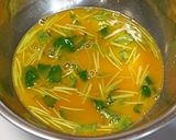 春味♪あさりと三つ葉の出汁巻き玉子作り方3写真