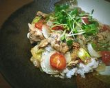 サバの水煮缶と新タマプチトマ丼♪作り方3写真