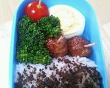 お弁当、照り焼きミートボール。作り方4写真