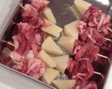 お弁当にも☆豚コマとたけのこのミニ串作り方1写真