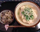 鶏むね肉と水菜のみぞれうどん作り方8写真