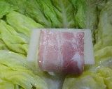 春キャベツで～ロールキャベツ餅～作り方4写真