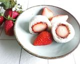 ご飯＋甘麹で簡単♪いちご大福風おはぎ作り方1写真