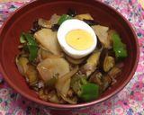 節約野菜で麻婆酢ーらーたん風丼作り方5写真