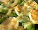そら豆とゆで卵のちょっと和風♡チーズ焼き作り方5写真