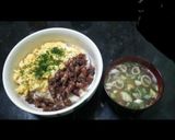 ホタルイカと、フワフワ玉子のツートン丼作り方4写真