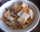 炊飯器で山菜おこわ作り方5写真